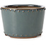 Pot à bonsaï rond bleu par Bigei - 115 x 115 x 75 mm