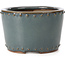 Pot à bonsaï rond bleu par Bigei - 115 x 115 x 75 mm
