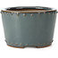 Maceta de bonsái redonda azul de Bigei - 115 x 115 x 75 mm