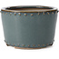 Pot à bonsaï rond bleu par Bigei - 115 x 115 x 75 mm