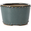 Pot à bonsaï rond bleu par Bigei - 115 x 115 x 75 mm
