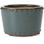 Pot à bonsaï rond bleu par Bigei - 115 x 115 x 75 mm