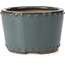 Pot à bonsaï rond bleu par Bigei - 115 x 115 x 75 mm