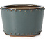 Pot à bonsaï rond bleu par Bigei - 115 x 115 x 75 mm