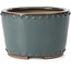 Pot à bonsaï rond bleu par Bigei - 115 x 115 x 75 mm