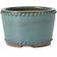 Pot à bonsaï rond bleu par Bigei - 115 x 115 x 75 mm