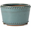 Pot à bonsaï rond bleu par Bigei - 115 x 115 x 75 mm