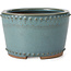 Pot à bonsaï rond bleu par Bigei - 115 x 115 x 75 mm
