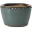 Ronde blauwe bonsaipot van Bigei - 95 x 95 x 62 mm