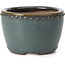 Pot à bonsaï rond bleu par Bigei - 95 x 95 x 62 mm
