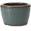 Ronde blauwe bonsaipot van Bigei - 95 x 95 x 62 mm