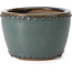 Round blue bonsai pot by Bigei - 95 x 95 x 62 mm