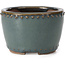 Round blue bonsai pot by Bigei - 95 x 95 x 62 mm