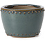 Pot à bonsaï rond bleu par Bigei - 95 x 95 x 62 mm
