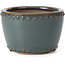 Pot à bonsaï rond bleu par Bigei - 95 x 95 x 62 mm