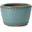 Maceta de bonsái redonda turquesa de Bigei - 95 x 95 x 62 mm