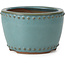 Maceta de bonsái redonda turquesa de Bigei - 95 x 95 x 62 mm