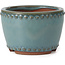 Pot à bonsaï rond turquoise par Bigei - 95 x 95 x 62 mm