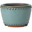 Pot à bonsaï rond turquoise par Bigei - 95 x 95 x 62 mm