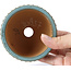 Pot à bonsaï rond turquoise par Bigei - 95 x 95 x 62 mm