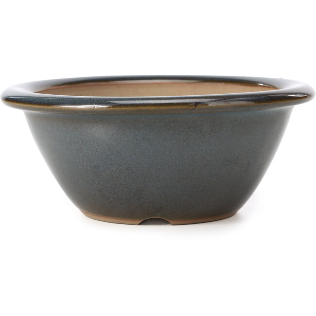 Vaso per bonsai rotondo blu di Bigei - 154 x 154 x 62 mm