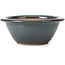 Pot à bonsaï rond bleu par Bigei - 154 x 154 x 62 mm