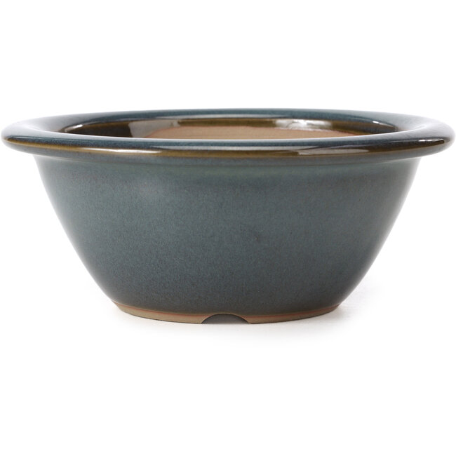 Vaso per bonsai rotondo blu di Bigei - 154 x 154 x 62 mm