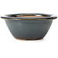Pot à bonsaï rond bleu par Bigei - 154 x 154 x 62 mm