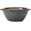 Pot à bonsaï rond bleu par Bigei - 154 x 154 x 62 mm