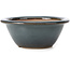 Pot à bonsaï rond bleu par Bigei - 154 x 154 x 62 mm