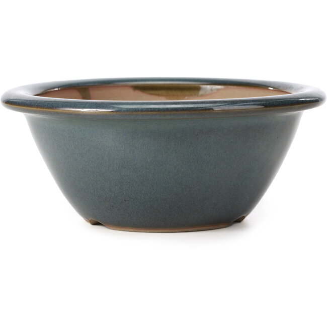 Vaso per bonsai rotondo blu di Bigei - 154 x 154 x 62 mm