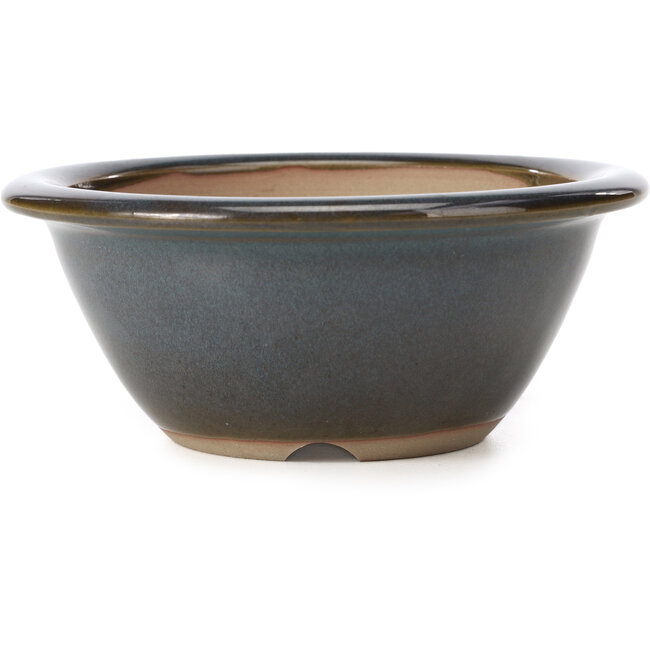 Vaso per bonsai rotondo blu di Bigei - 154 x 154 x 62 mm