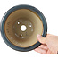 Pot à bonsaï rond bleu par Bigei - 154 x 154 x 62 mm