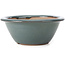 Pot à bonsaï rond bleu par Bigei - 154 x 154 x 62 mm