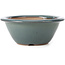 Runde blaue Bonsaischale von Bigei - 154 x 154 x 62 mm