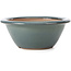 Pot à bonsaï rond bleu par Bigei - 154 x 154 x 62 mm