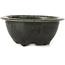 Round green bonsai pot by Bigei - 150 x 150 x 61 mm