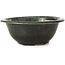 Round green bonsai pot by Bigei - 166 x 166 x 67 mm