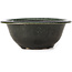 Round green bonsai pot by Bigei - 166 x 166 x 67 mm