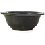 Pot à bonsaï rond vert par Bigei - 166 x 166 x 67 mm