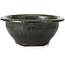 Pot à bonsaï rond vert par Bigei - 153 x 153 x 66 mm