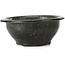 Round green bonsai pot by Bigei - 153 x 153 x 66 mm