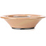 Ronde zalmroze bonsaipot van Bigei - 160 x 160 x 40 mm