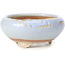 Round blue bonsai pot by Bigei - 87 x 87 x 39 mm