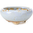 Round blue bonsai pot by Bigei - 87 x 87 x 39 mm