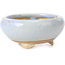 Round blue bonsai pot by Bigei - 87 x 87 x 39 mm