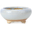 Round blue bonsai pot by Bigei - 87 x 87 x 39 mm