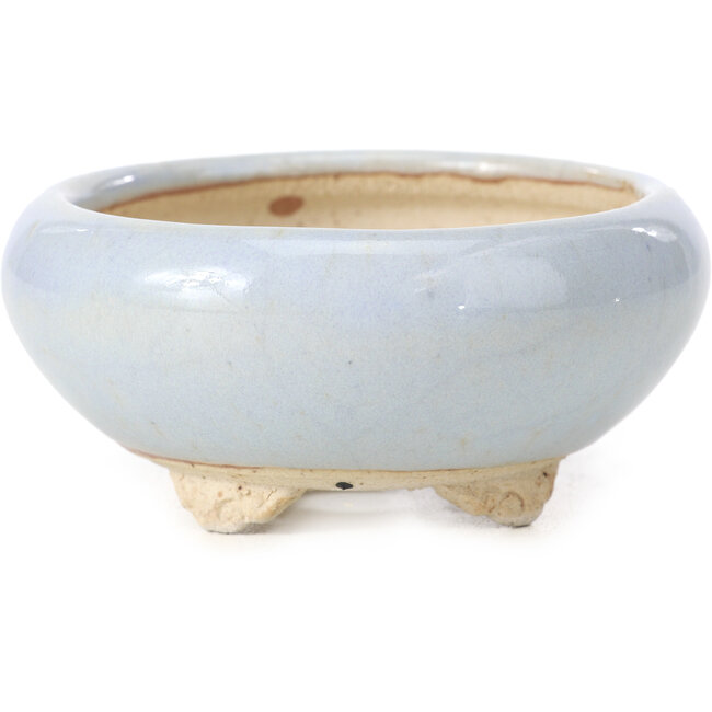 Maceta de bonsái redonda azul de Bigei - 87 x 87 x 39 mm