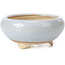 Round blue bonsai pot by Bigei - 87 x 87 x 39 mm