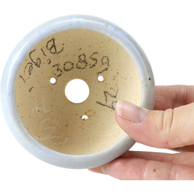 Maceta de bonsái redonda azul de Bigei - 87 x 87 x 39 mm